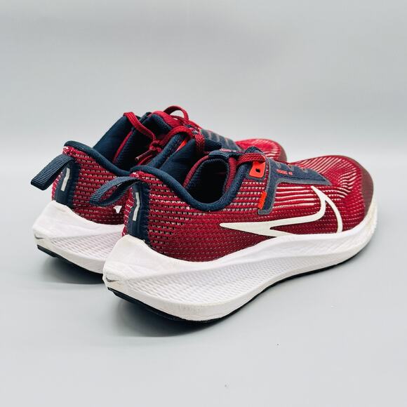 Nike Shoes Boys 5.5 Red Navy White Air Zoom Pegasus 40 Road Running Sneakers GS - Picture 9 of 13